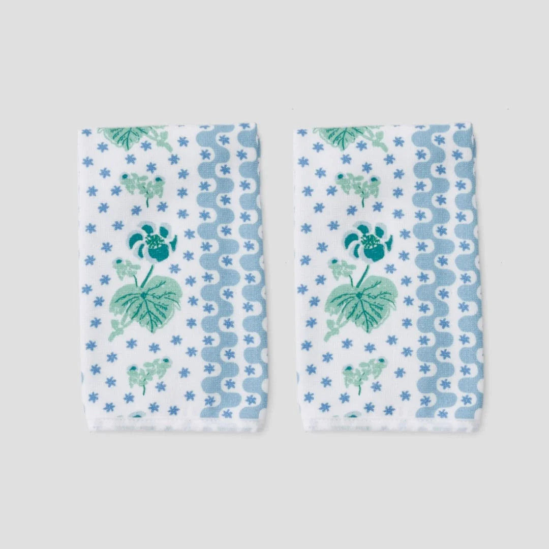 Pair of Powder Bath Towels in Lulie Wallace's Beth