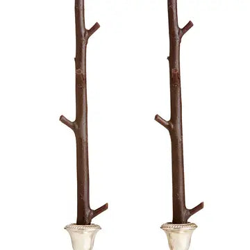 Maple Taper Pair in Dark Chocolate