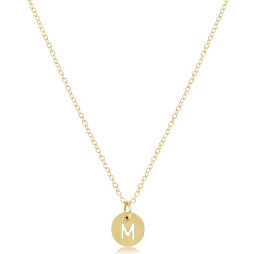 enewton 16" Necklace Gold - Respect Gold Charm - M