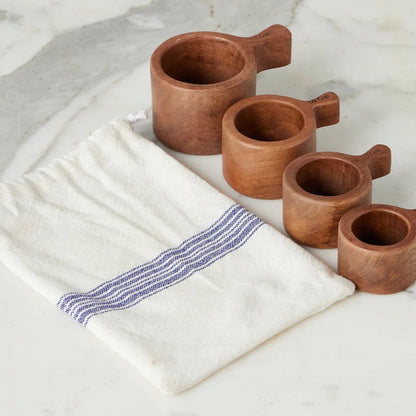 French Bistro Wooden Measuring Cup Set