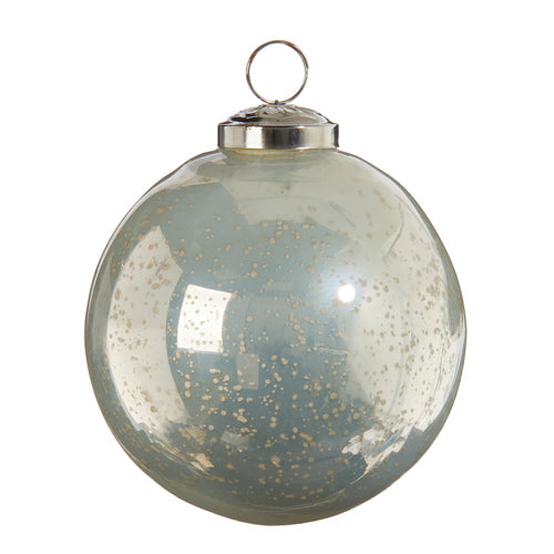 4" PEARL MERCURY GLASS BALL ORNAMENT