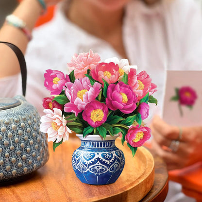 FreshCut Paper Peony Paradise Pop Up Bouquet
