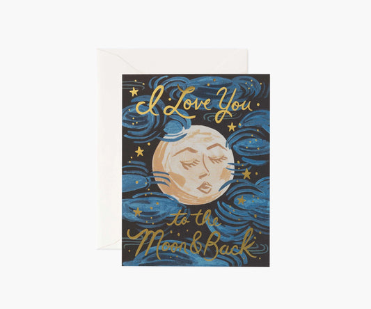Rifle Paper Co. "To the Moon and Back" Card