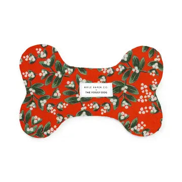 Rifle Paper Co.'s Mistletoe Dog Squeaky Toy