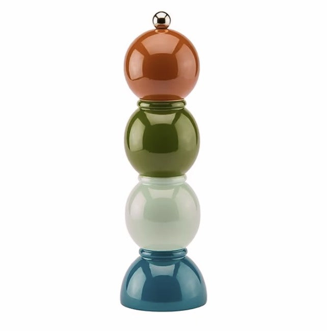 Nutmeg Multicolored Bobbin Salt or Pepper Mill