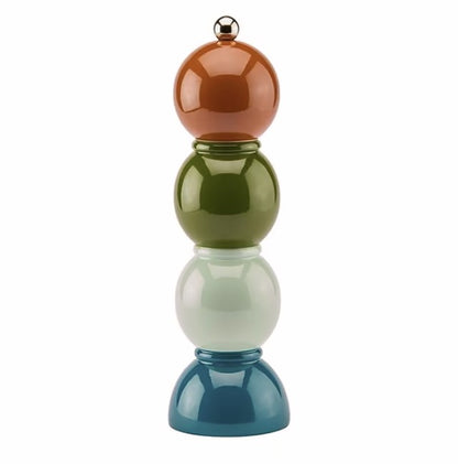 Nutmeg Multicolored Bobbin Salt or Pepper Mill