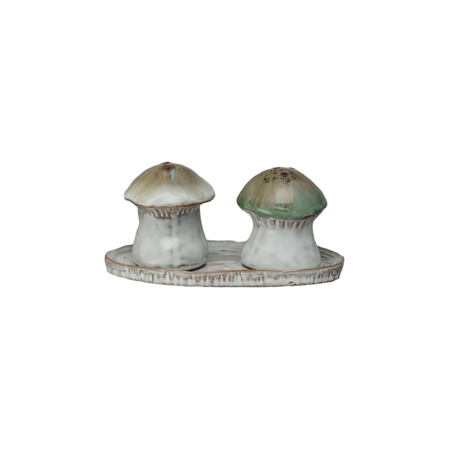 Stoneware Salt & Pepper Shakers, Mushroom