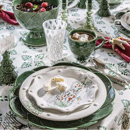 Juliska Berry & Thread North Pole Scalloped Dessert/Salad Plate (Assort. Set of 4)