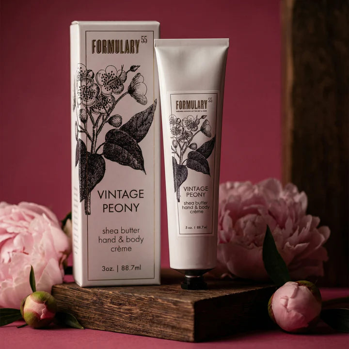 Formulary 55 Vintage Peony Shea Butter Hand & Body Creme Tube