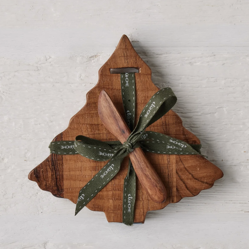 Mini Tree Board with Spruce Ribbon