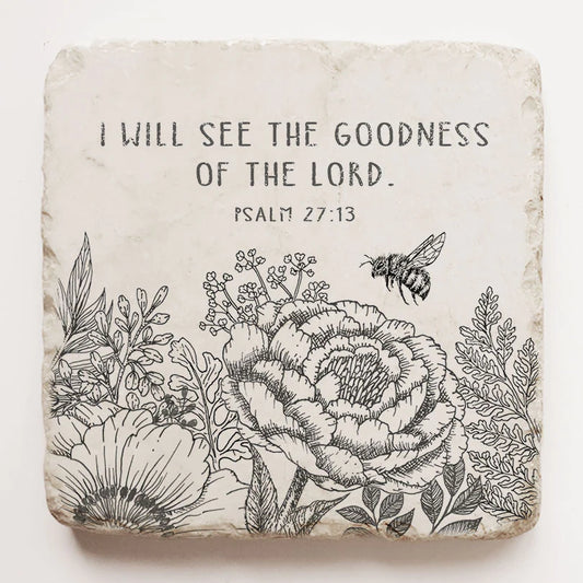 Psalm 27:13 Trivet, Twelve Stone Art