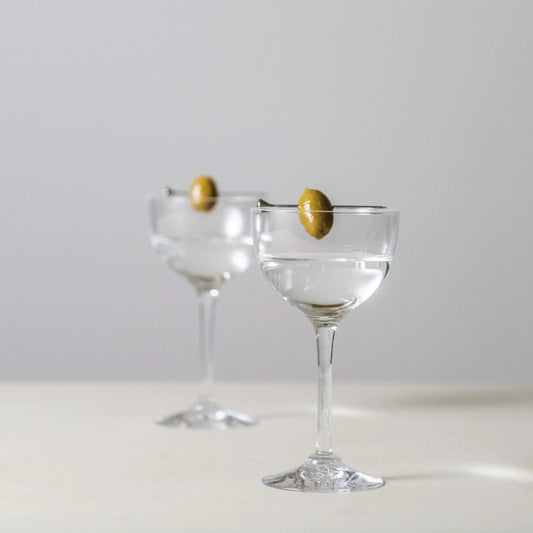 Simon Pearce Vintner Nick and Nora Cocktail Glass Boxed Set of 2