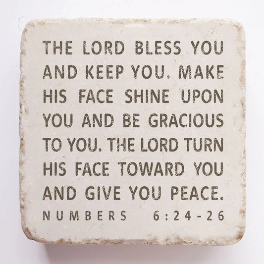 Numbers 6:24-26 Scripture Stone, Twelve Stone Art