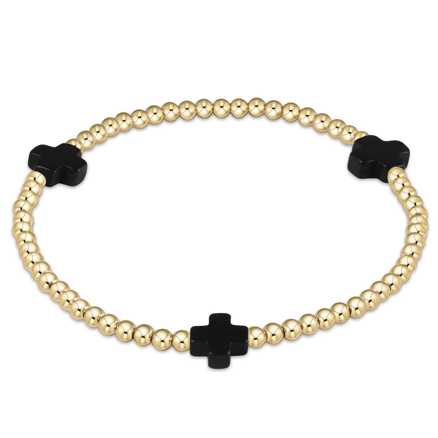 enewton Signature Color Cross 3mm Bracelet Gold
