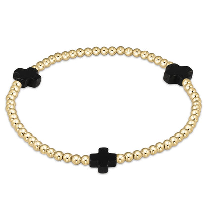enewton Signature Color Cross 3mm Bracelet Gold