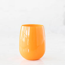 Load image into Gallery viewer, Orange Acrylic Stemless Wine Glass