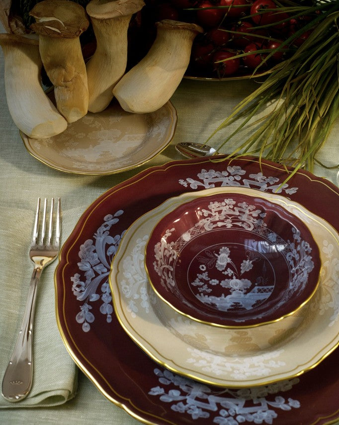 Oriente Italiano Castagna Dessert Plate, Ginori 1735