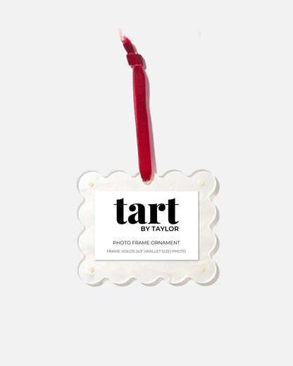 Pearl White Frame Ornament