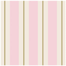 Load image into Gallery viewer, Pink &amp; Gold Awning Stripe Napkins