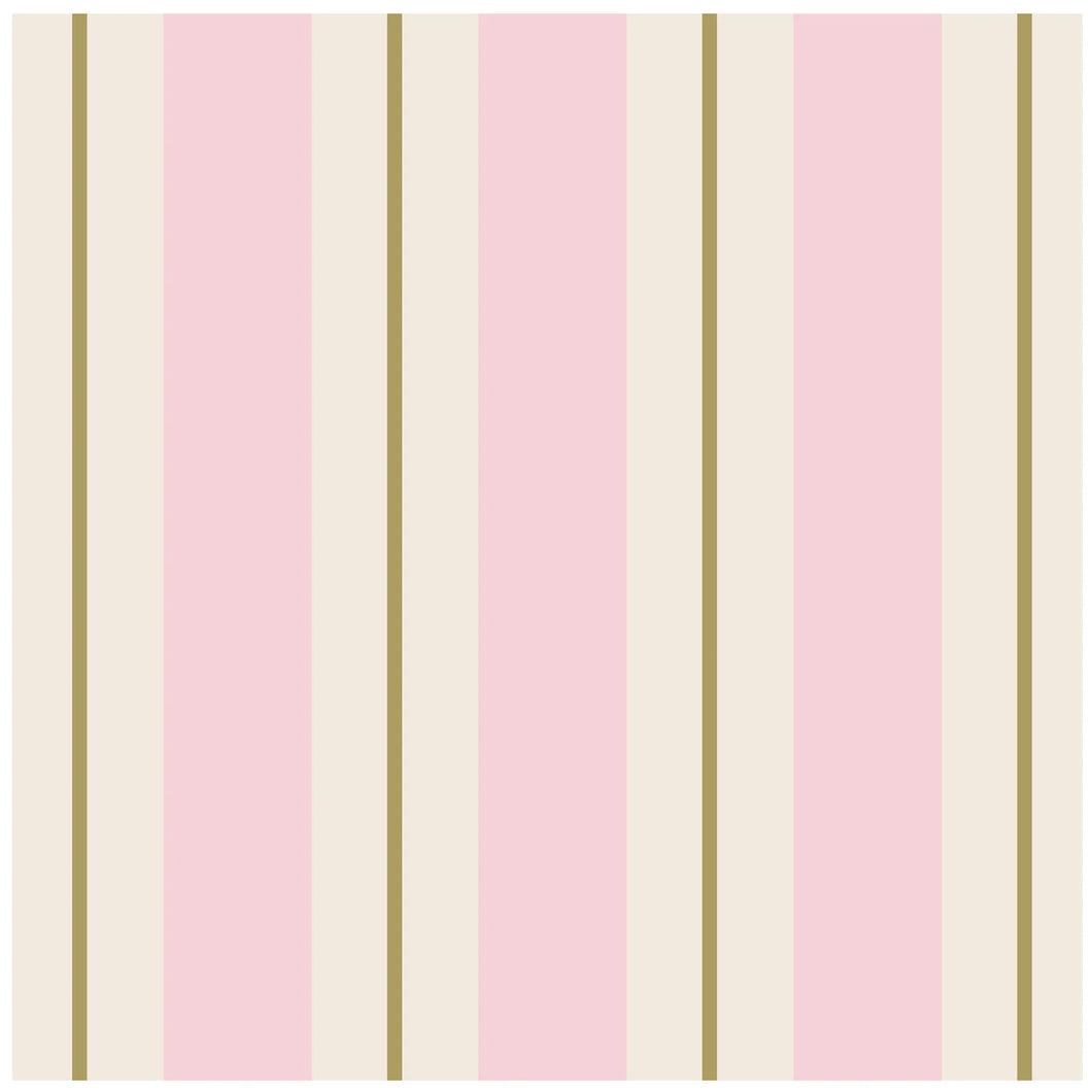 Pink & Gold Awning Stripe Napkins