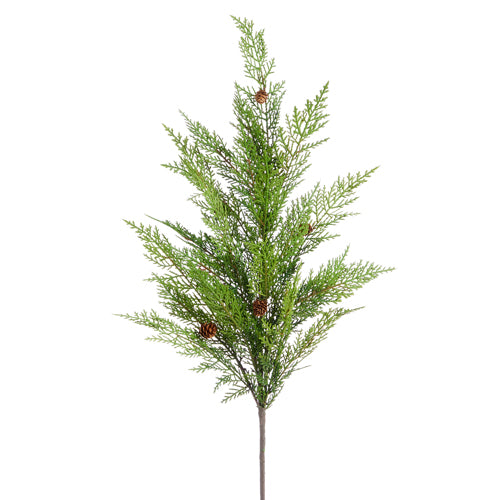 43" CEDAR WITH PINECONES SPRAY