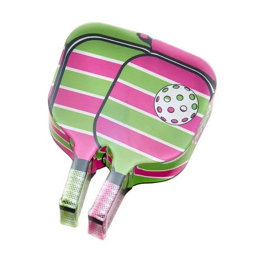 Acrylic Pickleball Pink/Green Napkin Weight