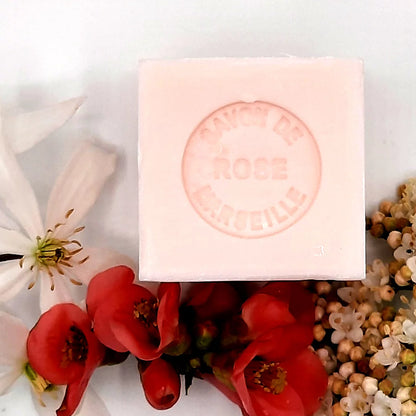 Pink Marseille Rose Bar Soap