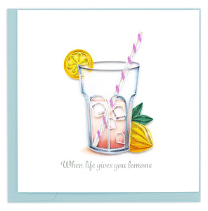Quilling Card - Pink Lemonade