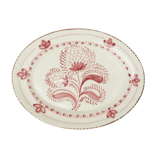 Abigails Casa Nuno Pink and White Platter