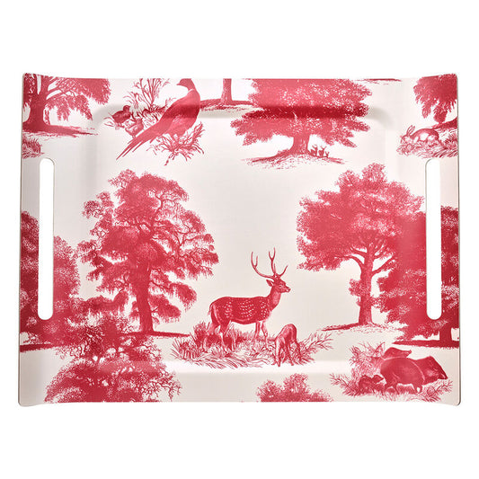 Le Jacquard Souveraine Tray Red