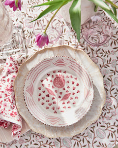Cabana Tablecloth, Pink Pomegranat - Abigails