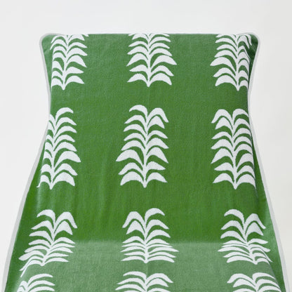 Heather Chadduck Pool Lounge Cover in Jungle Frond