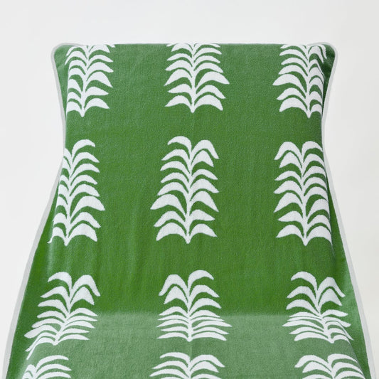 Heather Chadduck Pool Lounge Cover in Jungle Frond