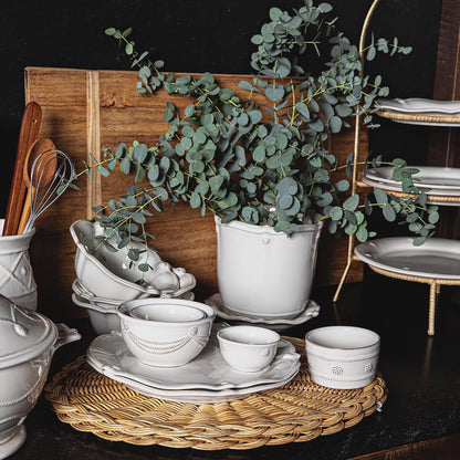 Juliska Berry & Thread Whitewash 10" Canister with Wooden Lid