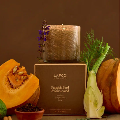 Pumpkin Seed & Sandalwood 6.5 oz. Classic Candle, LAFCO