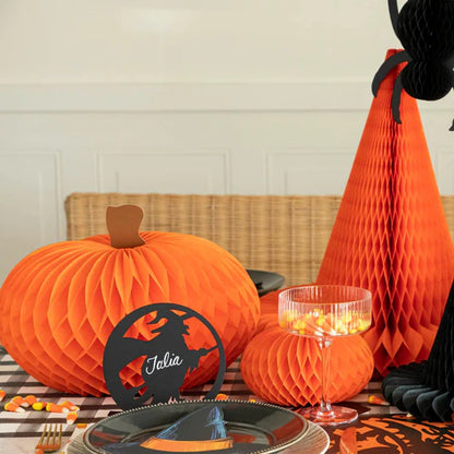 Honeycomb Pumpkins, Set of 3