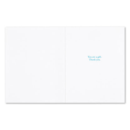 "Nobody comes into your life by..." Thank You Card