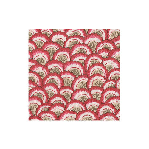 Pontchartrain Red Scallop Luncheon Napkins, Caspari