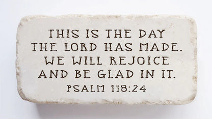 Psalm 118:24 Scripture Stone, Twelve Stone Art