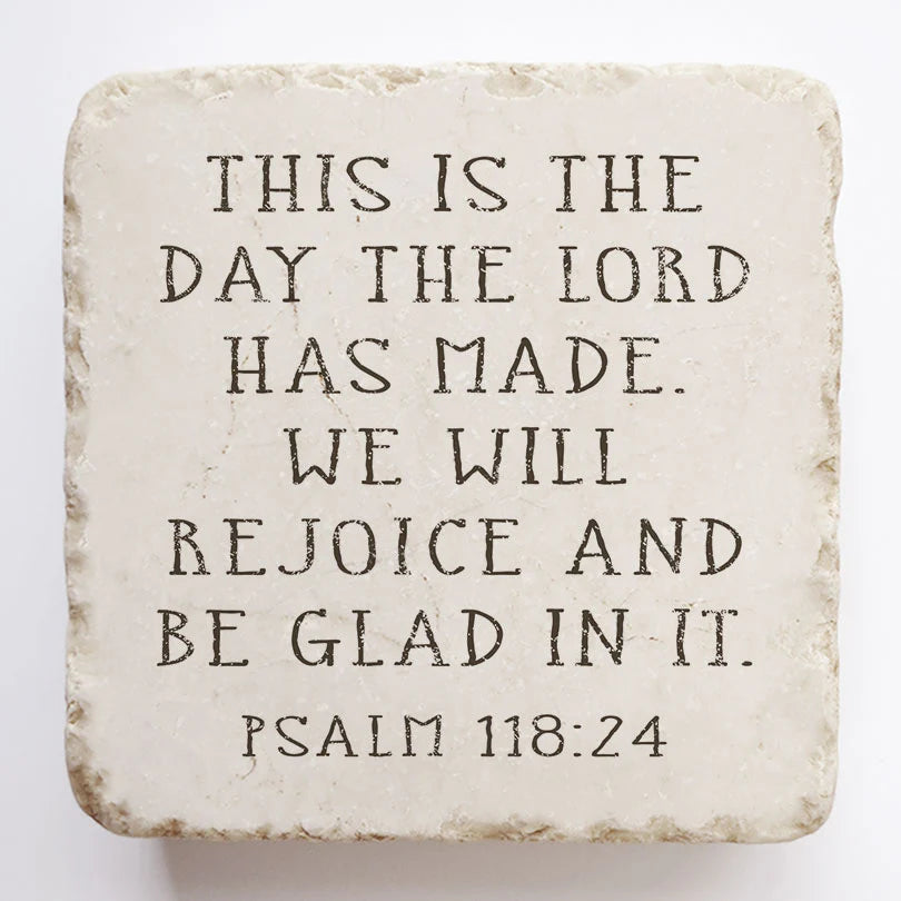 Psalm 118:24 Scripture Stone, Twelve Stone Art