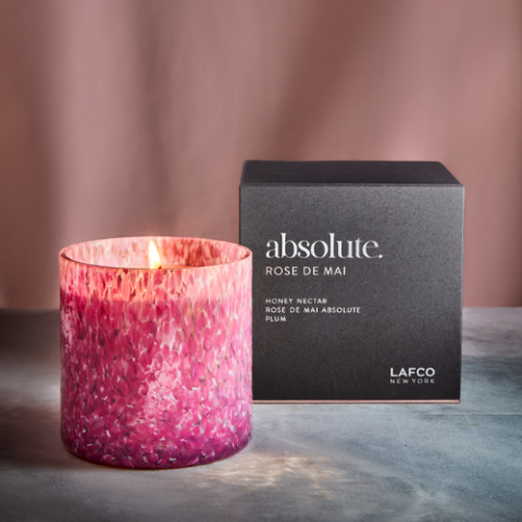 Rose de Mai 15.5 oz. Absolute Candle, LAFCO