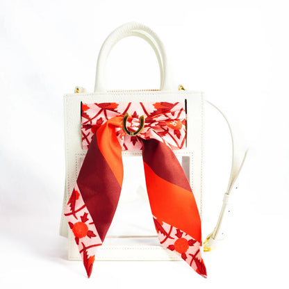 Oyster Stadium Bag with Patterned Twilly