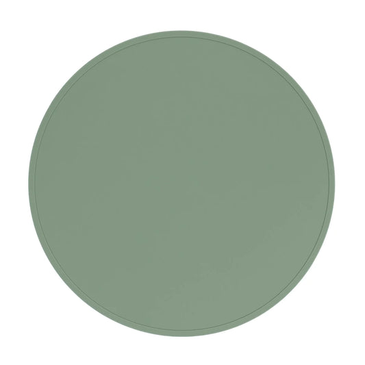 We Might Be Tiny Silicone Round Placemat Sage