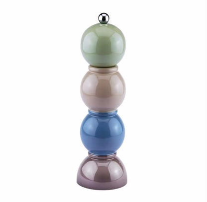 Sage Multicolored Bobbin Salt or Pepper Mill