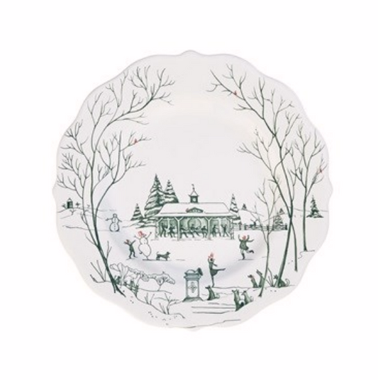 Juliska Country Estate Winter Frolic Evergreen Dessert/Salad Plate