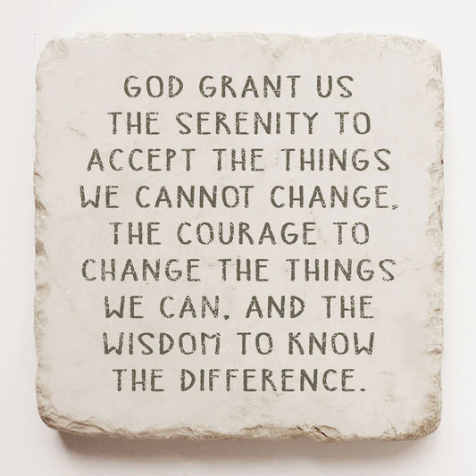 Serenity Prayer Scripture Stone, Twelve Stone Art