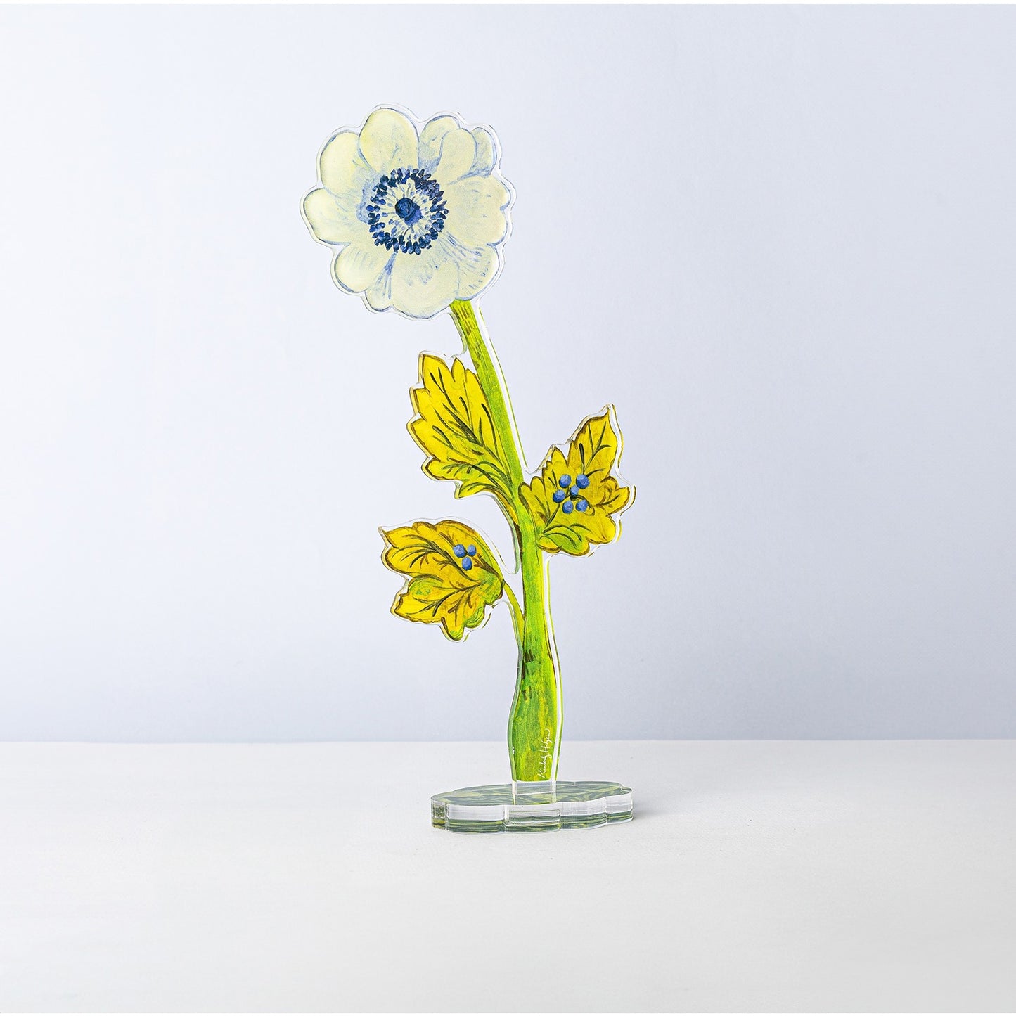 Blue Anemone Small Acrylic Flower