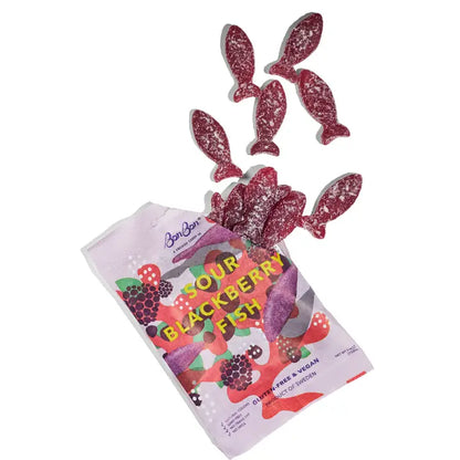 Sour Blackberry Fish Swedish Candy