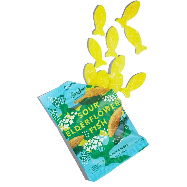 Sour Elderflower Fish Swedish Candy