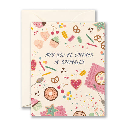 "May you be covered in sprinkles" - Love Muchly card